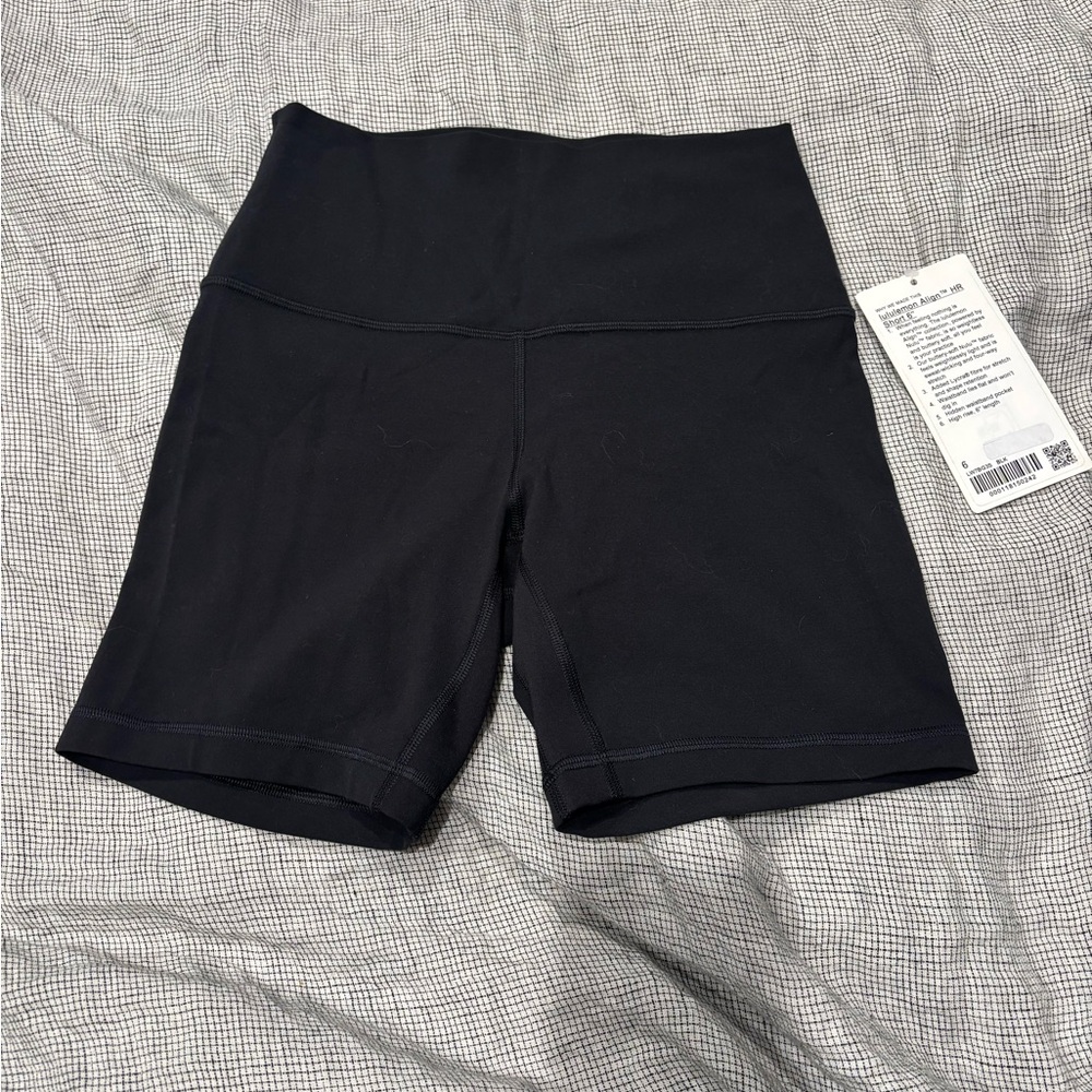 lululemon athletica Black High-Rise Bike Shorts